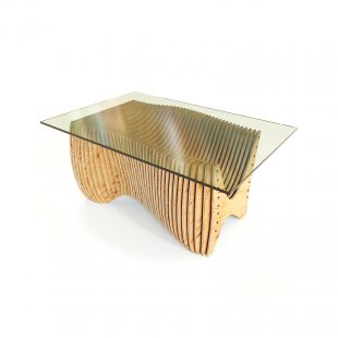 Mount table with glass top