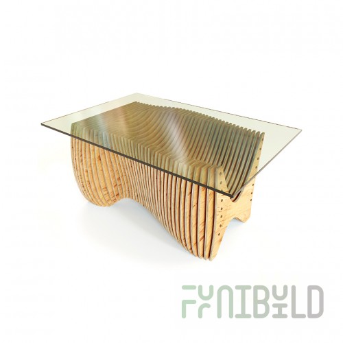 Mount table with glass top
