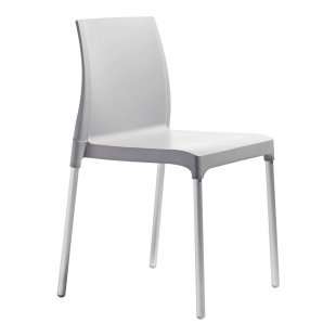 Plastic chair Chloe Chair Mon Amour, light gray