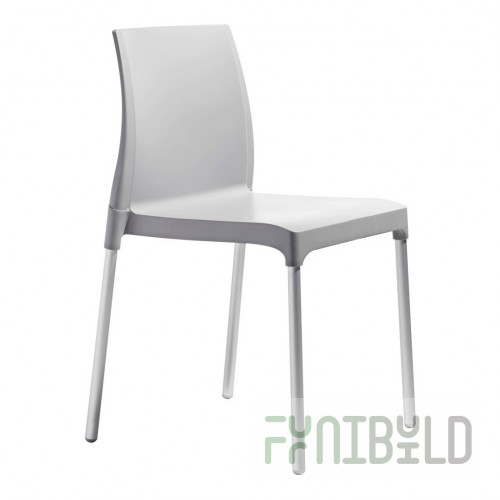 Plastic chair Chloe Chair Mon Amour, light gray