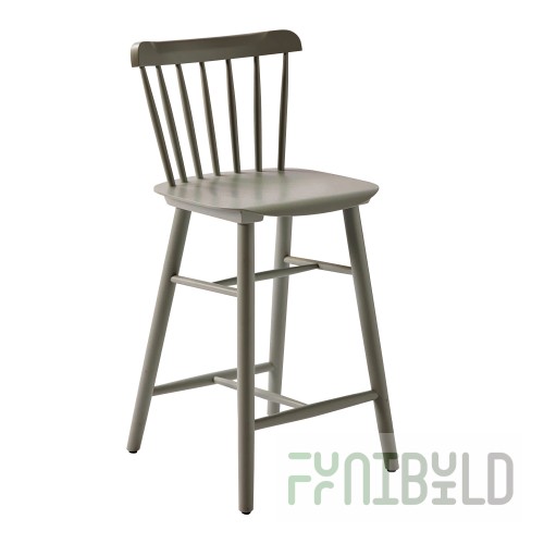 Tucker Bar Stool, Gray Wooden