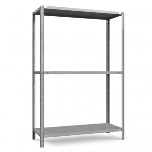 Metal rack TS Light, 1800x1000x300, 3 perforated shelves