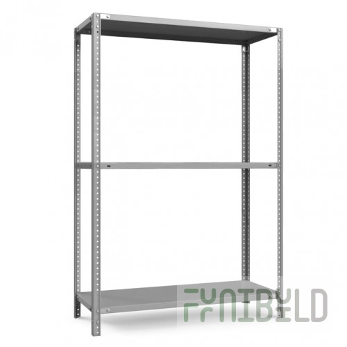 Metal rack TS Light, 1800x1000x300, 3 perforated shelves