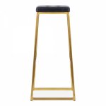 Konsec bar stool, soft, gold Konsec bar stool, soft, gold