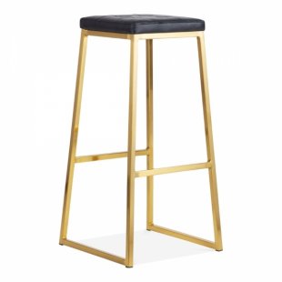 Konsec bar stool, soft, gold