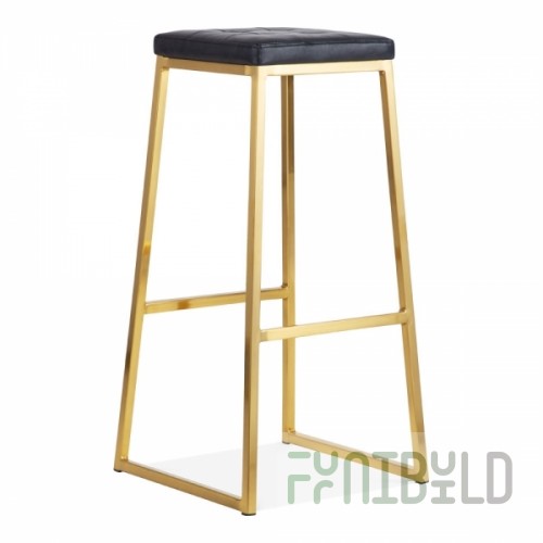 Konsec bar stool, soft, gold