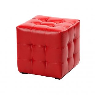 Pouf Ruby red