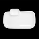 Rectangular dish with gravy boat 360 in Royal White 3, 18