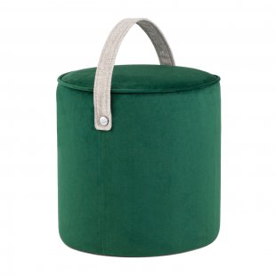 Pouf Jerry emerald velour