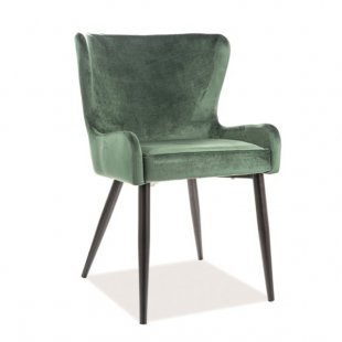 Signal passo II velvet chair, green