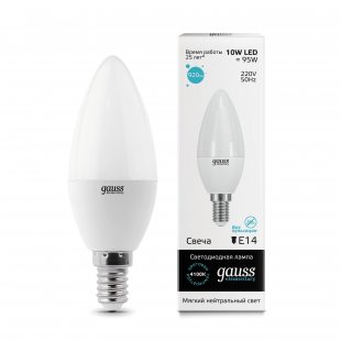 Lamp (LED) LED Gauss 10W 4100K Elementary Candle
