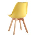 Chair FRANKFURT, yellow, wooden legs