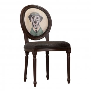 Voltaire chair, wenge, dalmatian