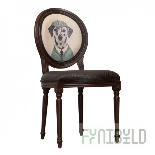 Voltaire chair, wenge, dalmatian