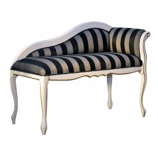 Luisa bench with armrests and backrest