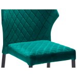 Louis Soft Chair Green Velour