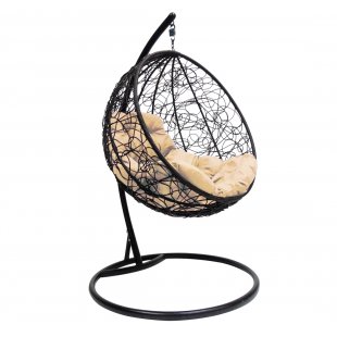 Hanging chair "Round" with rattan