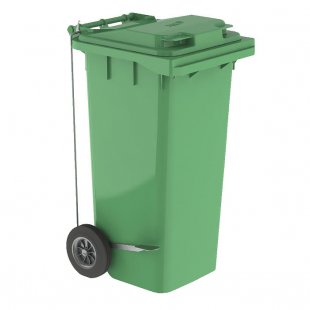 Waste container 120 liters, with pedal