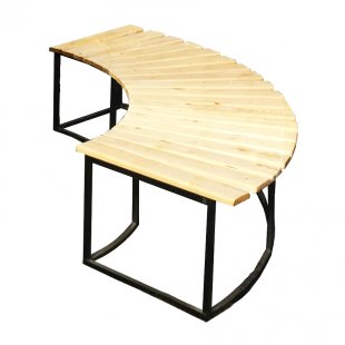 Quarter Circle Bench