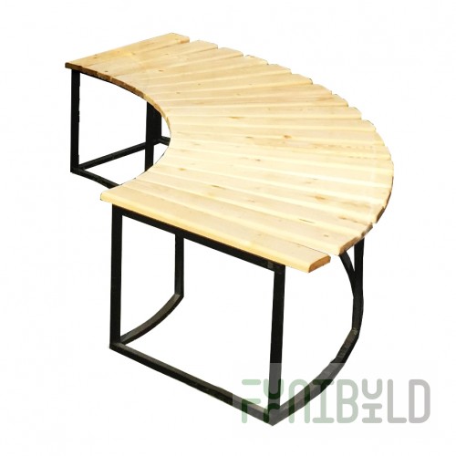 Quarter Circle Bench
