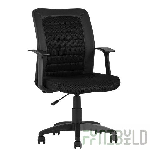 TopChairs Blocks Office Chair, Black
