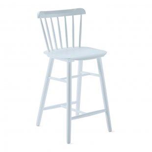 Tucker Bar Stool, Blue Wooden