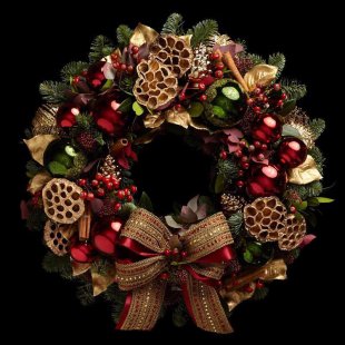 New Year's wreath Premium Selection №2