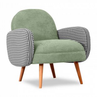 Armchair Bordo, two-tone
