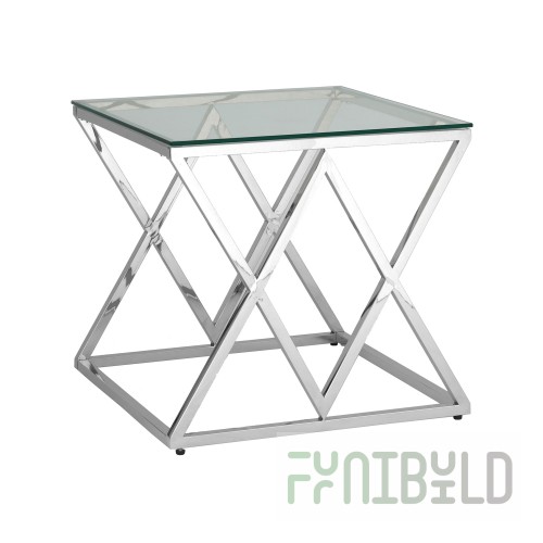 Coffee table Insignia 55 x 55 silver