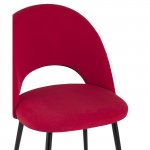 Chair Sophie velour matte red