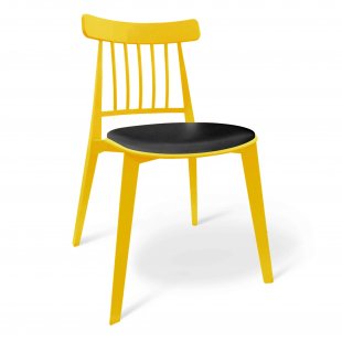 Cavalla chair yellow, black