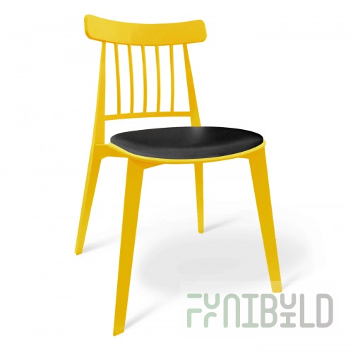 Cavalla chair yellow, black
