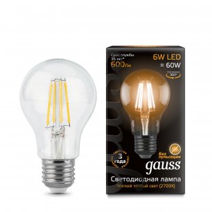 Lamp (LED) LED Gauss 6W 2700K Filament