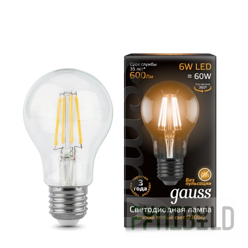 Lamp (LED) LED Gauss 6W 2700K Filament