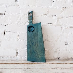 Large cutting board with gravy boat