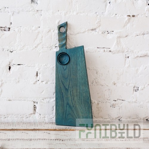 Large cutting board with gravy boat