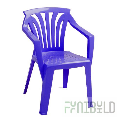 Plastic children's chair Ariel, blue