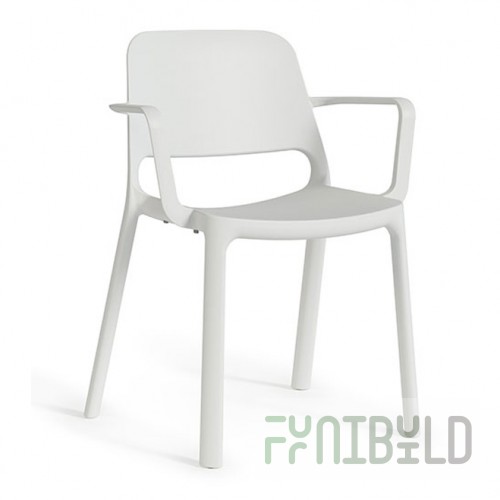 Nuke plastic chair with armrests