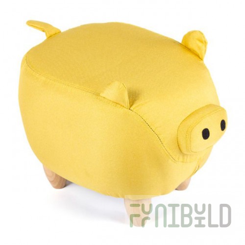 Pouf Piglet yellow