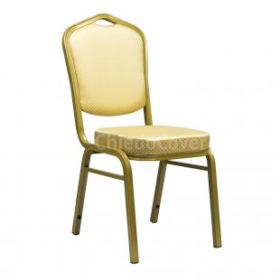 Chair Hit 25mm - gold, beige crown