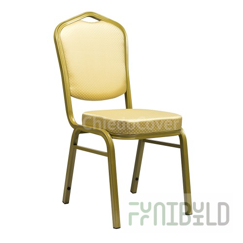 Chair Hit 25mm - gold, beige crown