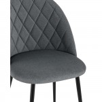 Chair Marcel microvelour dark gray