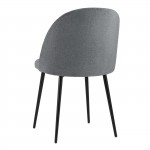 Chair Marcel microvelour dark gray