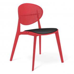 Kaifeng chair red, black