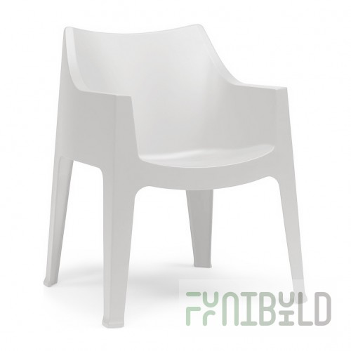 Plastic chair Coccolona, ​​linen