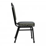 Chair Hit 25mm - black, blue rhombus, with external plugs Chair Hit 25mm - black, blue rhombus, with external plugs