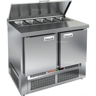 Salad table HICOLD SLE1-11GN (1/3) with lid