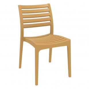 Plastic chair Ares, teak