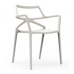 Plastic chair Delta Basic, ivory
