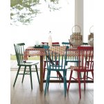 Tucker set, 4 chairs red, green, white, blue Tucker set, 4 chairs red, green, white, blue